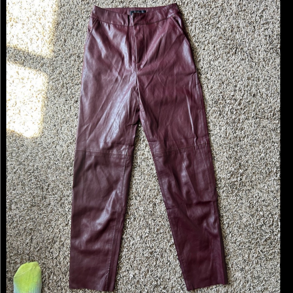 Pleather pants